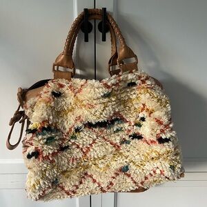 Cleobella Multi Color Fringe Tote Bag